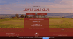 Desktop Screenshot of lewesgolfclub.co.uk